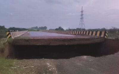 हरियाणा : पंजकूला के खटौली गांव में नदी पर बना पुल धंसा, स्थानीय प्रशासन हुआ अलर्ट