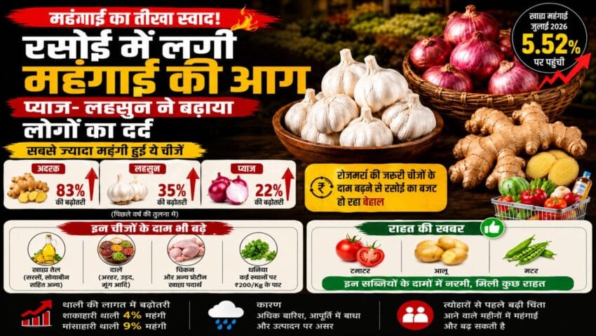 किचन का बजट हुआ बेपटरी, जरूरी खाद्य वस्तुओं के दाम आसमान पर