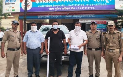 असलहा दिखाकर दबंगई करने वाले तीन गिरफ्तार