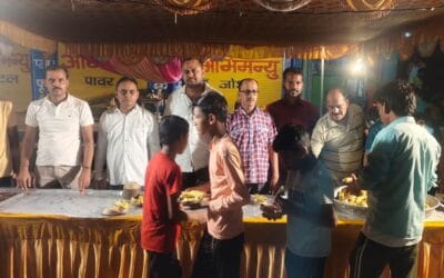 सावन के अंतिम सोमवार को शिवली में हुआ भंडारा
