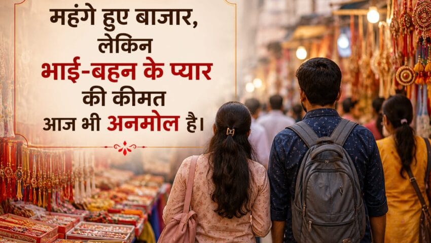 महंगाई के बीच राखी का त्योहार, बजट संभालकर खरीदारी कर रहे लोग