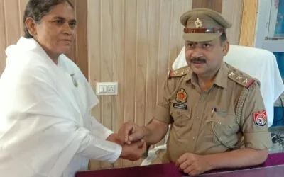 साईं किड्स एकेडमी की छात्राओं ने शिवली कोतवाली पुलिस को बांधी राखी