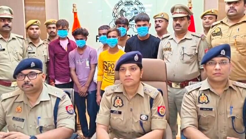 टोबैको कंपनी के मुनीम से हुई लूट का पुलिस ने किया खुलासा, 6 बदमाशों को गिरफ्तार कर 6.70 लाख रुपये किए बरामद