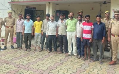 शिवली कोतवाली पुलिस ने 11 जुआंरियों को किया गिरफ्तार