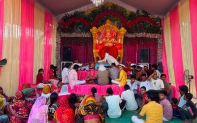 गणेश चतुर्थी: शिवली कस्बे में जयकारों के बीच विराजे गणपति बप्पा