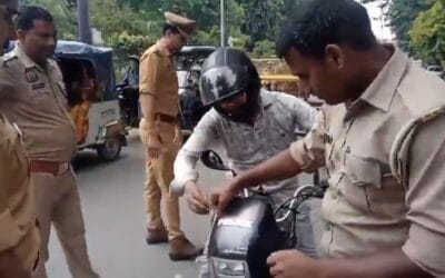 कानपुर : फर्जी प्रेस-पुलिस और वकील स्टिकर पर शिकंजा, 63 वाहनों पर कार्रवाई