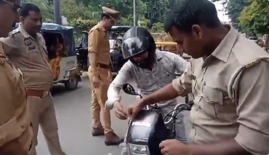 कानपुर : फर्जी प्रेस-पुलिस और वकील स्टिकर पर शिकंजा, 63 वाहनों पर कार्रवाई