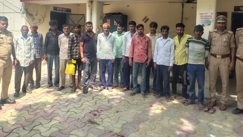 शिवली पुलिस ने 14 वारंटियों को किया गिरफ्तार