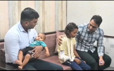 अहरौला कांड के आरोपी की दोनों अनाथ बेटियों को आजमगढ़ पुलिस ने लिया गोद