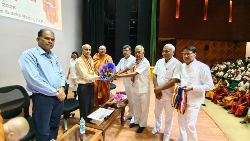 भिक्षुणी संघ की परंपरा और समकालीन भूमिका पर हुआ मंथन, जीबीयू में जुटे 500 प्रतिभागी