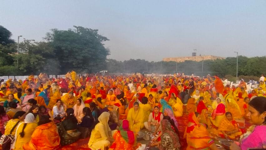 जीबीयू में 1200 महिलाओं ने दी राष्ट्र वंदन की आहुति, नारी शक्ति ने लिया विकसित भारत का संकल्प