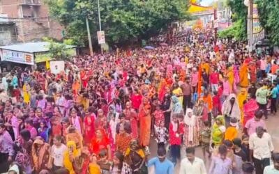 बारिश के बीच लाखों भक्तों के सैलाब में विदा हुए गजानन, गणेश विसर्जन शोभायात्रा ने तोड़े 16 साल के रिकॉर्ड