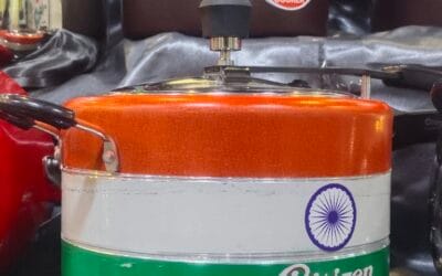 तिरंगे रंग के कुकर ने यूपीआइटीएस में खींचा विदेशी खरीदारों का ध्यान