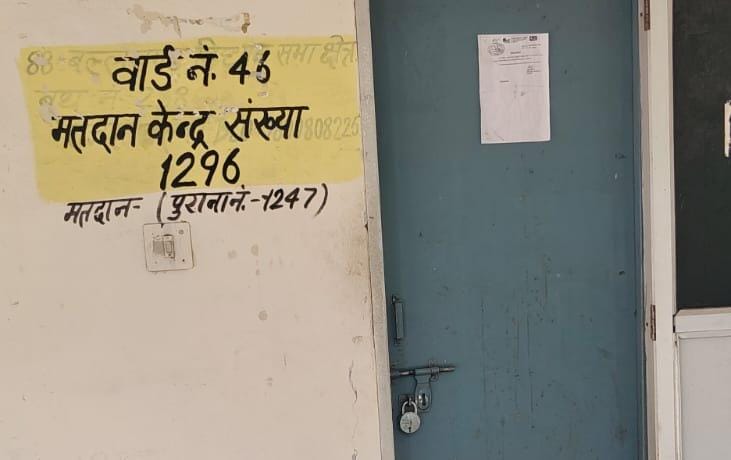 फरीदाबाद: मतदाता पुनरीक्षण अभियान में बीएलओ की लापरवाही, मतदान केंद्रों पर लटके ताले
