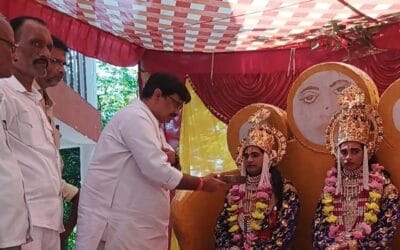 बुढ़वा मंगल के अवसर पर धनुष यज्ञ कार्यक्रम का हुआ आयोजन