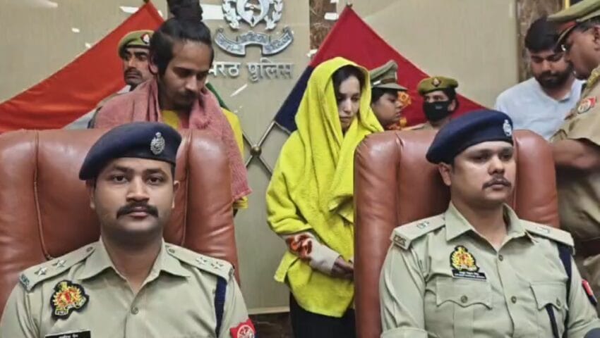 मेरठ का नीला ड्रम कांड : जज के दोषी बताते ही रोने लगे साहिल और मुस्कान,दोनों रोते हुए बैरक लौटे