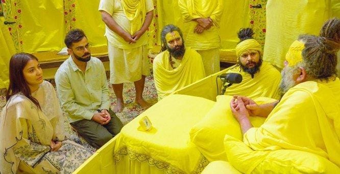 प्रेमानंद महाराज के समर्थन में उतरे विराट कोहली,कहा-5 करोड़ लेकर दर्शन की बात झूठ,श्रद्धा और आस्था लिए जाता हूं