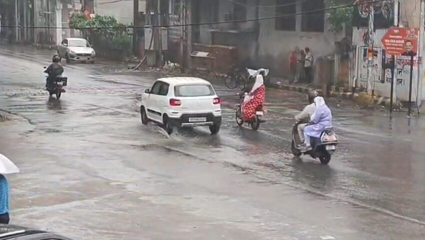 कानपुर में अचानक मौसम ने ली करवट,तेज हवाओं के साथ जमकर हुई बारिश,सुहावना हुआ मौसम