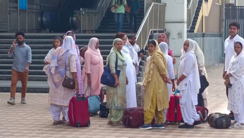 मेट्रो बदरपुर बार्डर तक सीमित, दिल्ली जाने वाले यात्रियों को हो रही परेशानी